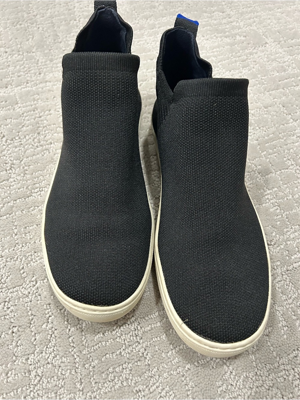 Rothy’s Chelsea Black Slip-On Knit Sneakers - Casual Comfort